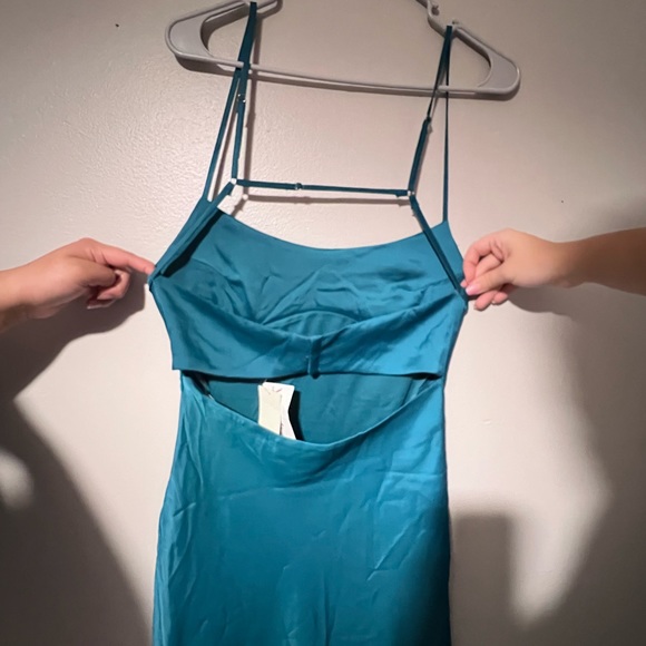 Blue cocktail dress, ankle length brand new never worn - Picture 4 of 4